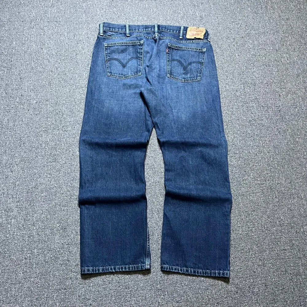 Levis 514 Slim Straight Jeans 38x30 Blue Denim Medium Wash Mens Pants
